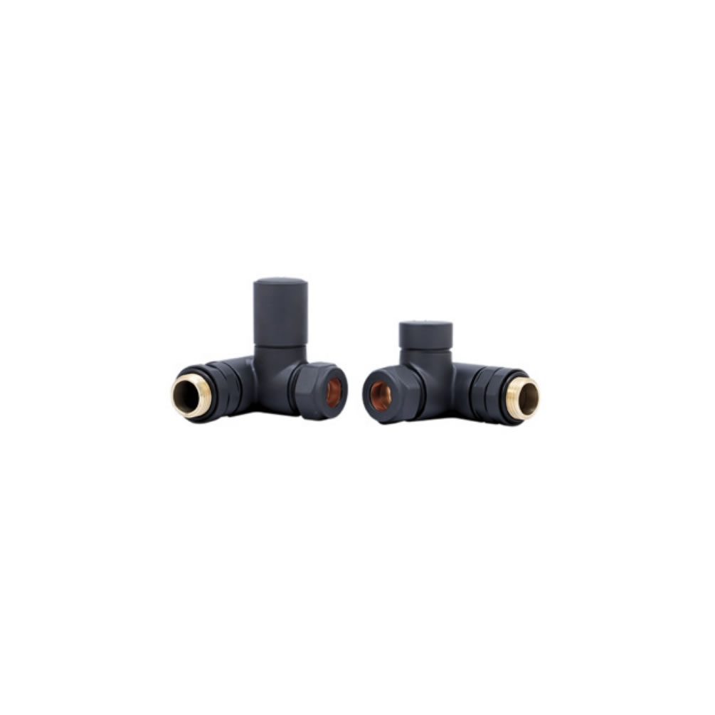 Cutout image of Redroom by Barwick Anthracite Angled Manual Dual Fuel Radiator Valves